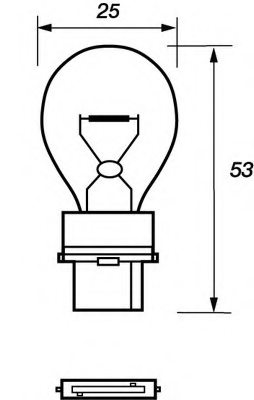 MOTAQUIP VBU3156 Bulb, rear fog light